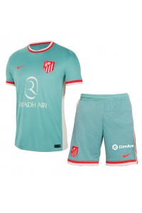 Fotbalové Dres Atletico Madrid Dětské Venkovní Oblečení 2024-25 Krátký Rukáv (+ trenýrky)